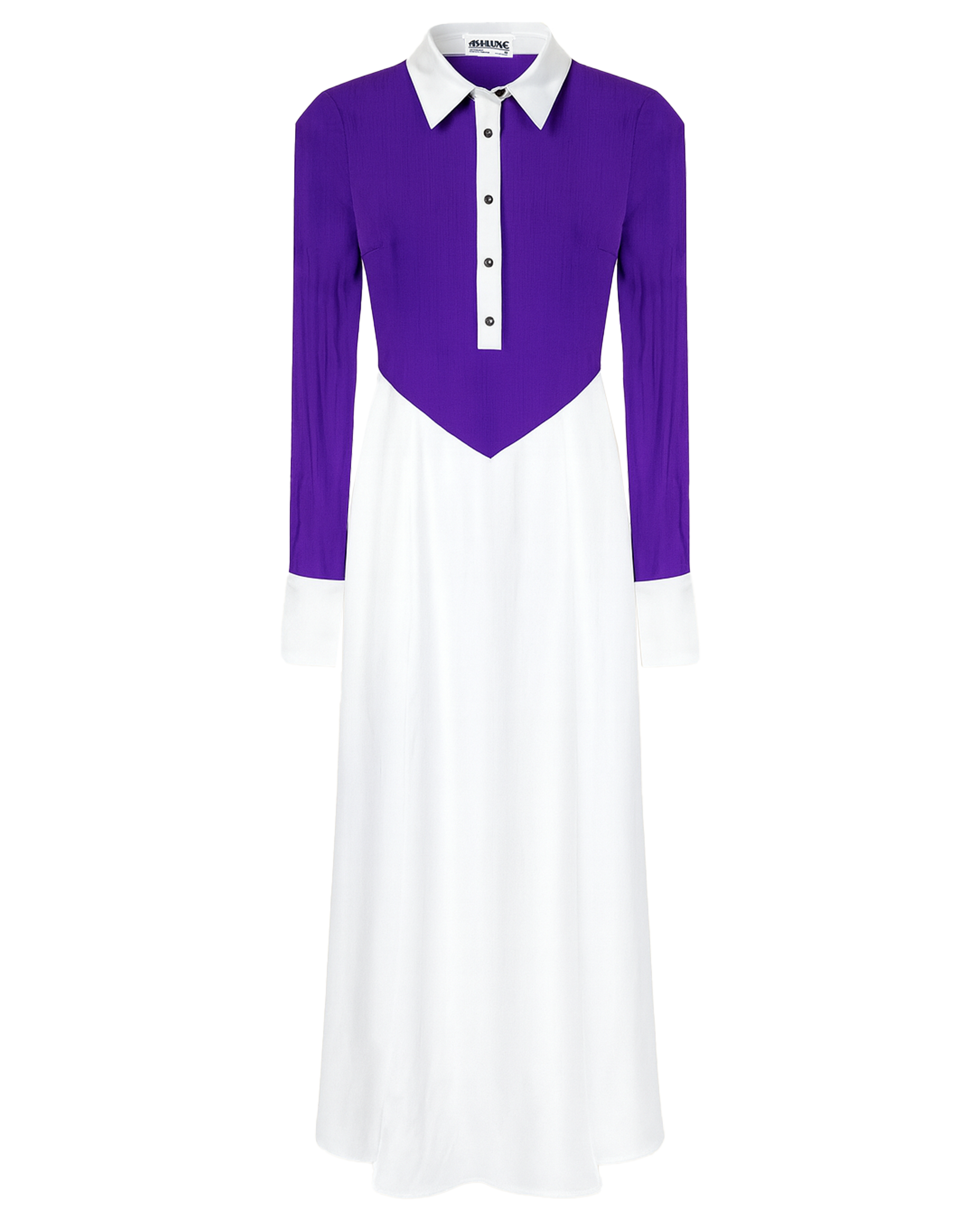 Ashluxe Maxi Long Dress Purple/White Multi-color / M / AW24