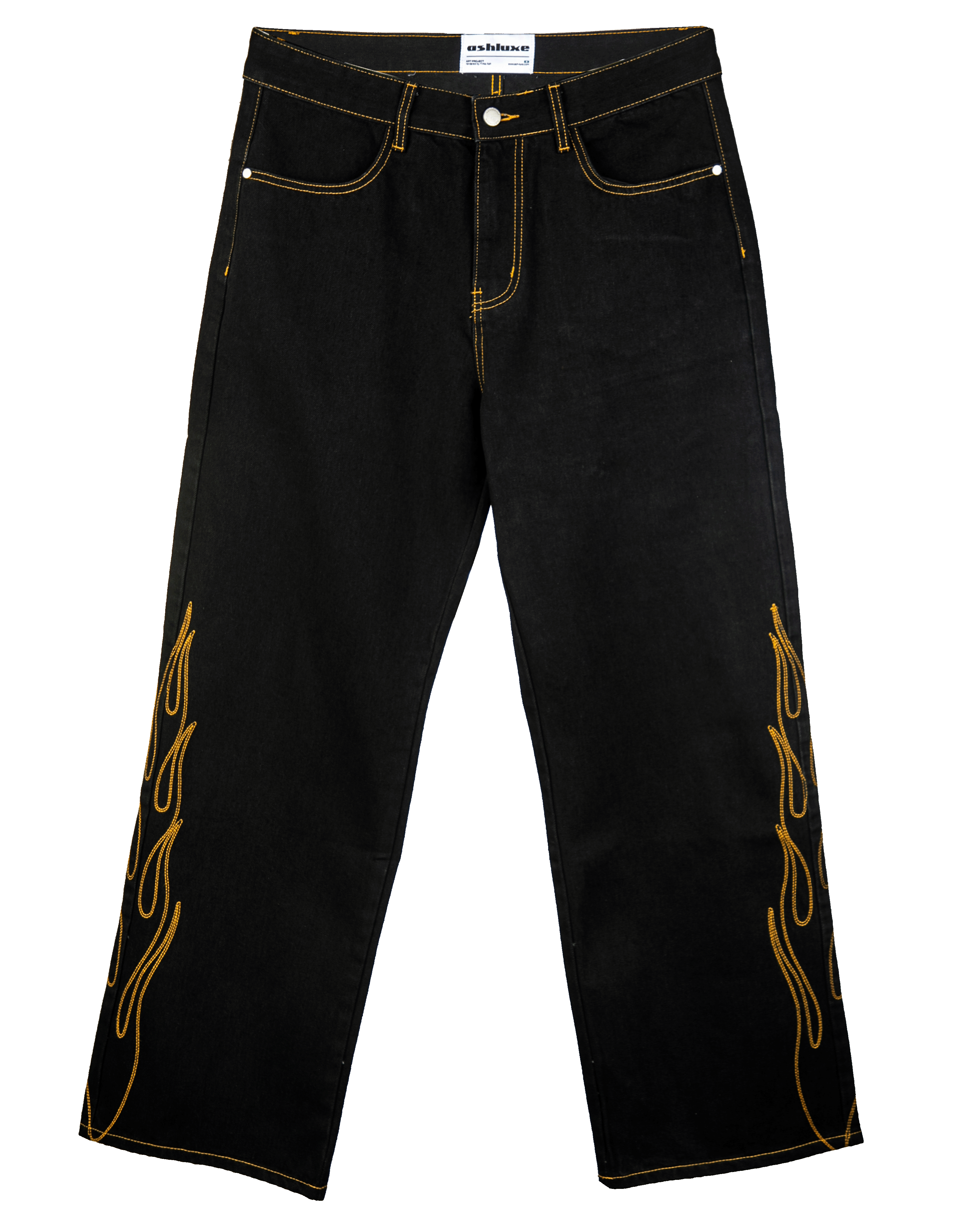 Ashluxeflameembroidereddenimpa 
