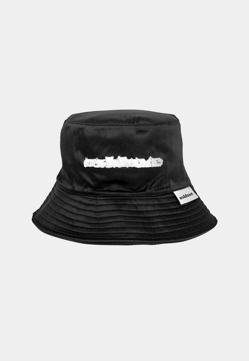 Ashluxe Leather Bucket Hat  Black