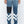 Ashluxe Leather Patch Denim Pants 00237A-Blue