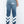 Ashluxe Leather Patch Denim Pants 00237A-Blue