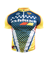 Ashluxe Cycling Jersey Yellow Blue