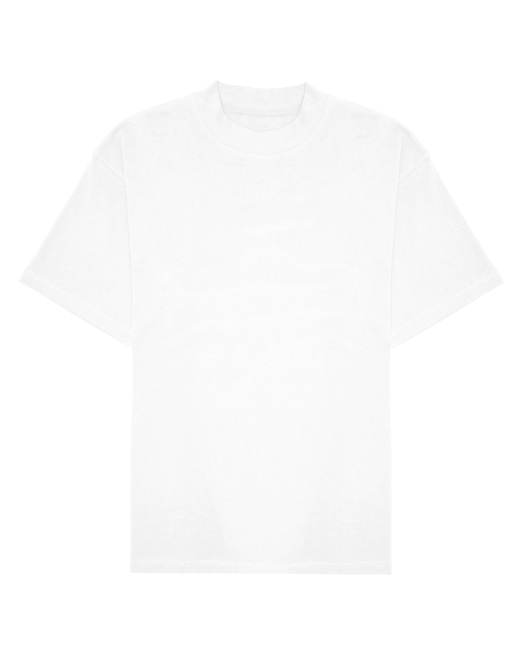 Ashluxe Logo Blank High neck T-shirt White - Main Image