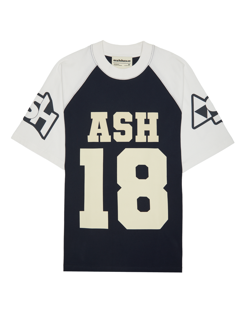 Ashluxe Contrast Sport Jersey Blue White