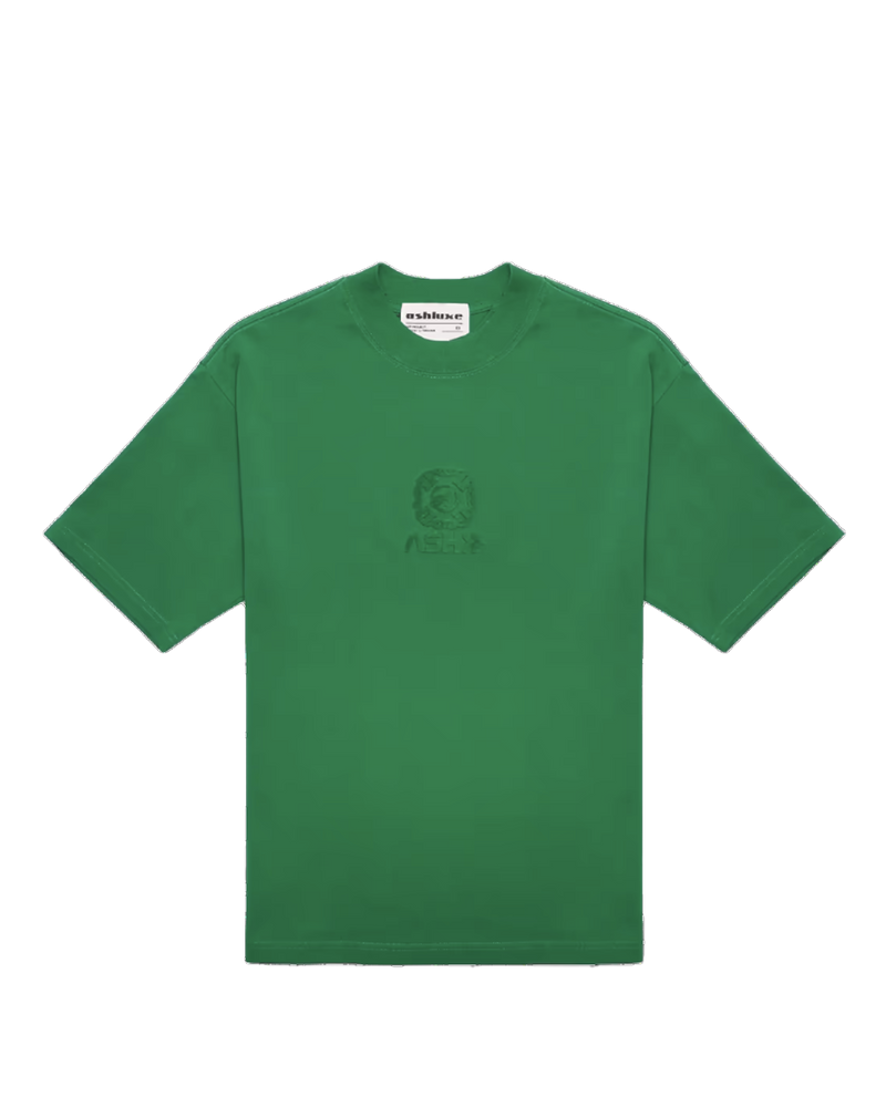 Ashluxe Embroidered Emblem Green T-Shirt