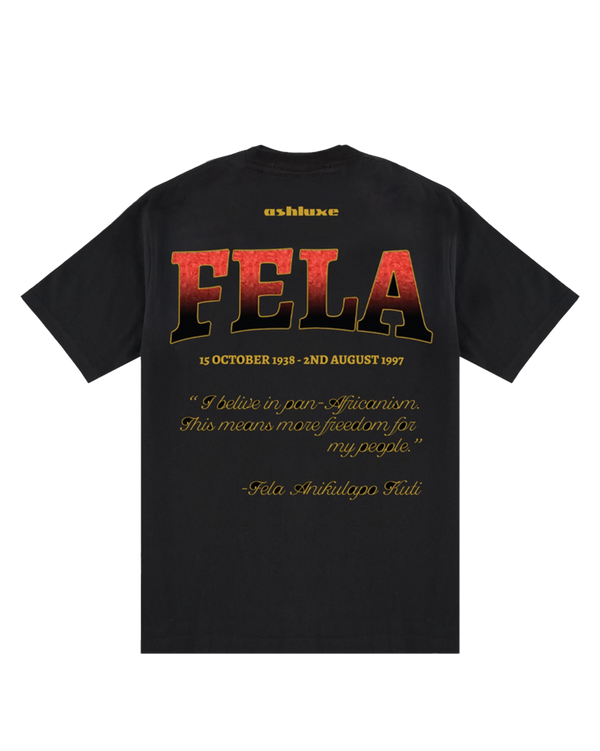 Ashluxe Fela-Inspired Rap Tee Black