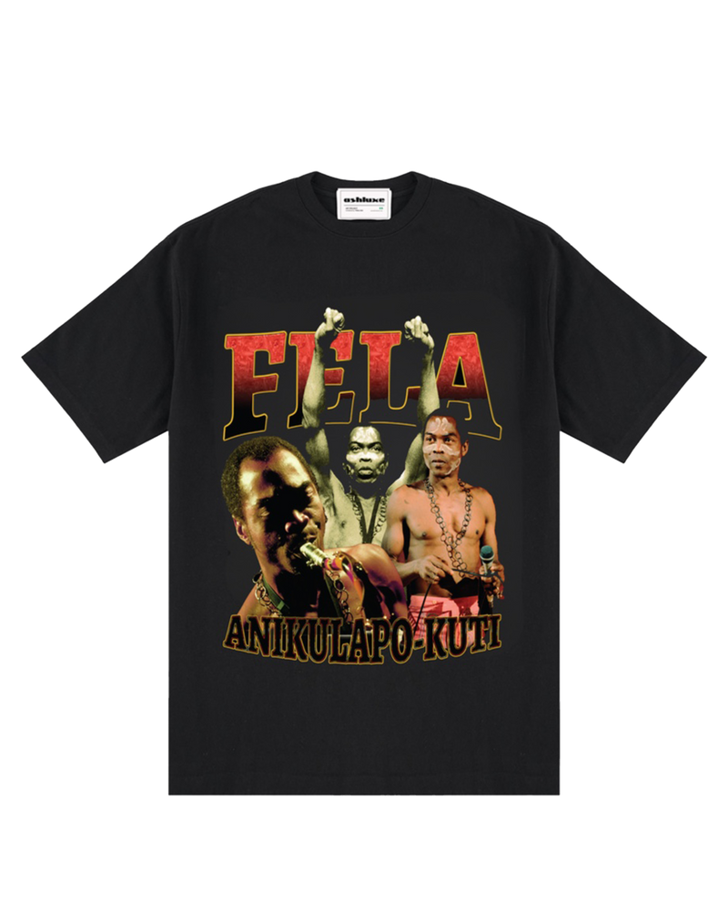 Ashluxe Fela-Inspired Rap Tee Black