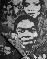 Ashluxe Fela's Culture Mosaic Scarves - Black