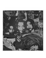Ashluxe Fela's Culture Mosaic Scarves - Black