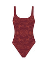 Ashluxe Female Patterned Swimsuit - Red