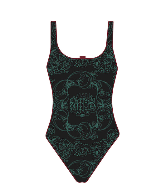 Ashluxe Female Patterned Swimsuit - Green