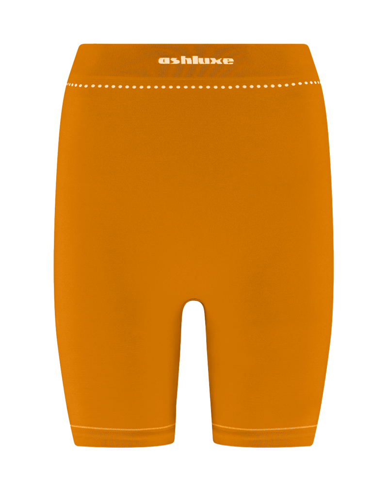 Ashluxe Female Active Biker Shorts - Orange