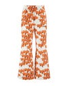 Ashluxe Female Printed Track Pant Orange Flower Aop