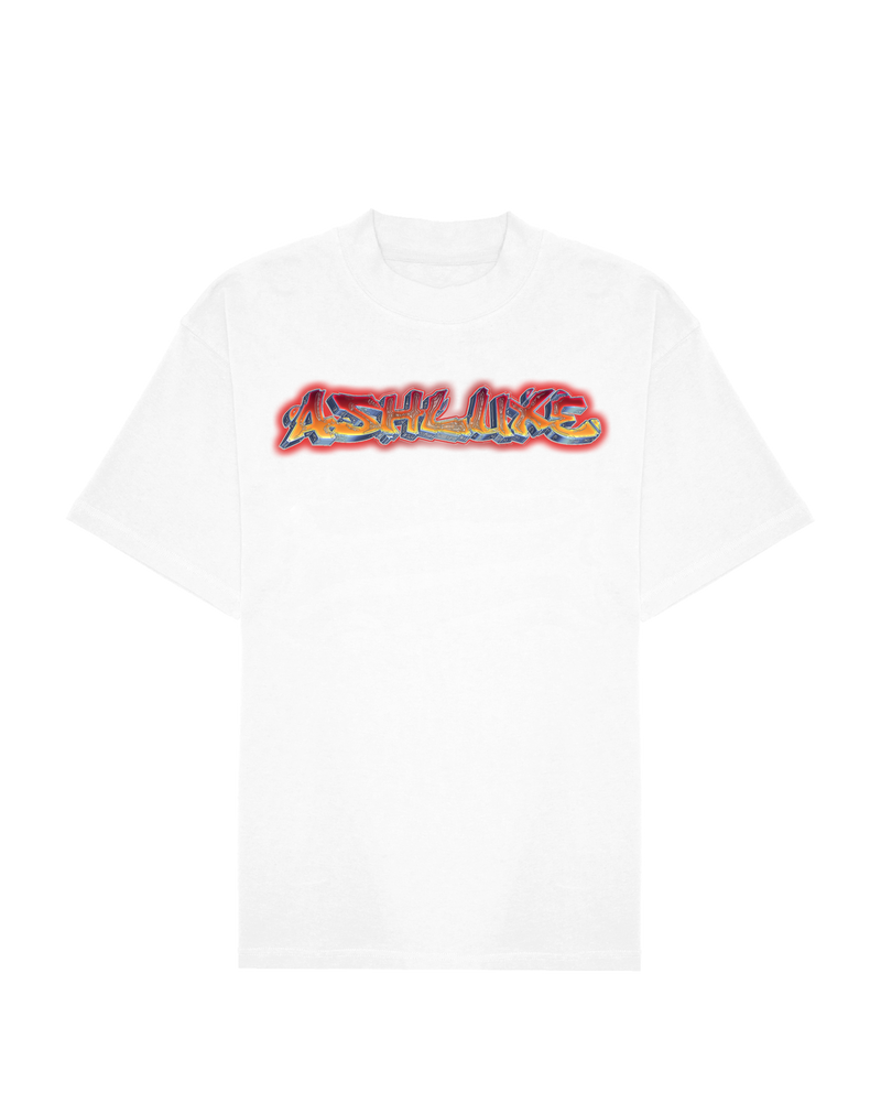 Ashluxe Glow Mockup Tee White