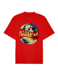 Ashluxe Hotel Illustration Tee Red