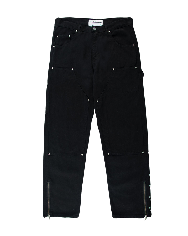 Ashluxe Men's Denim Trucker Jean Black