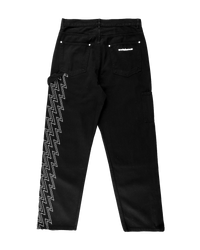 Ashluxe Men's Denim Trucker Jean Black