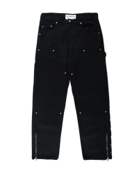 Ashluxe Men's Denim Trucker Jean Black