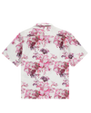 Ashluxe Men's Printed S/S Bowling Shirt Pink Flower Aop