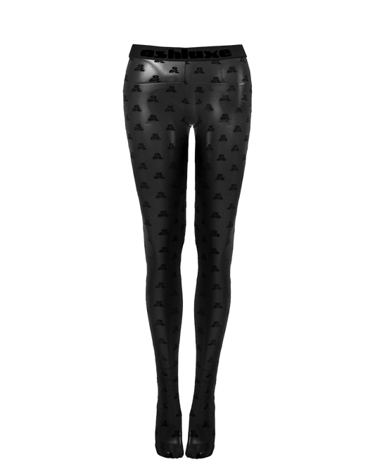 Ashluxe Mesh Unbranded Body Leggings - Black