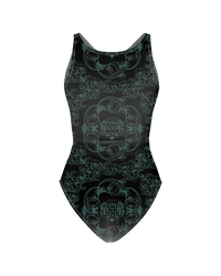 Ashluxe Signature Swimsuit Black Green