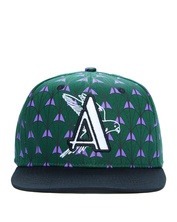 Ashluxe Snapback A -Eagle Cap  Green Purple