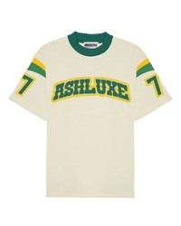 Ashluxe Varsity Logo Tee Biege