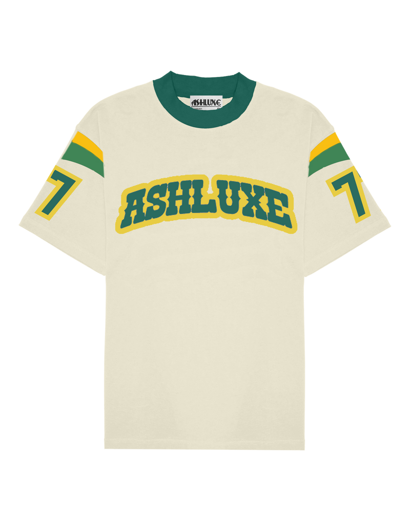 Ashluxe Varsity Logo Tee Biege