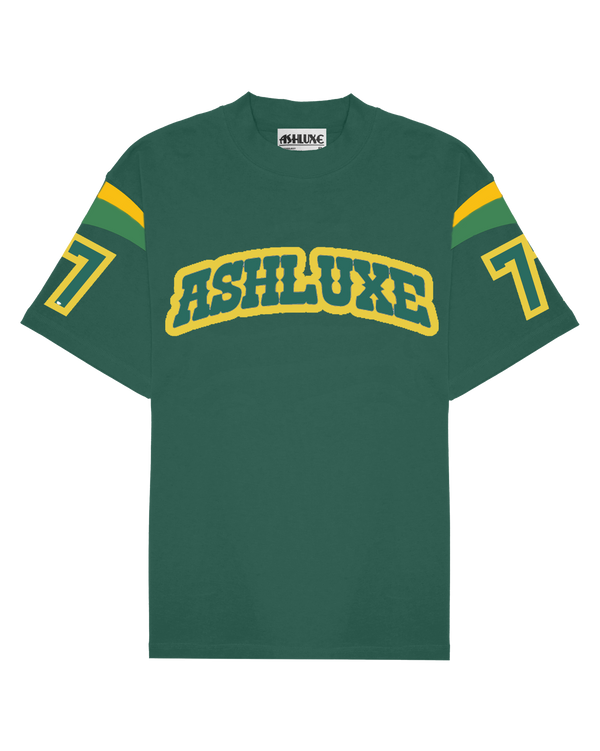 Ashluxe Varsity Logo Tee Green