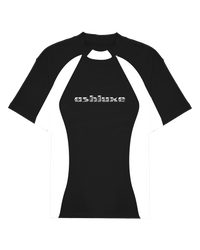 Ashluxe Chrome Panel T-shirt  Black/White