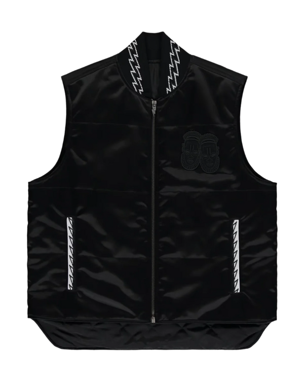 Ashluxe Men's Padded Vest Black