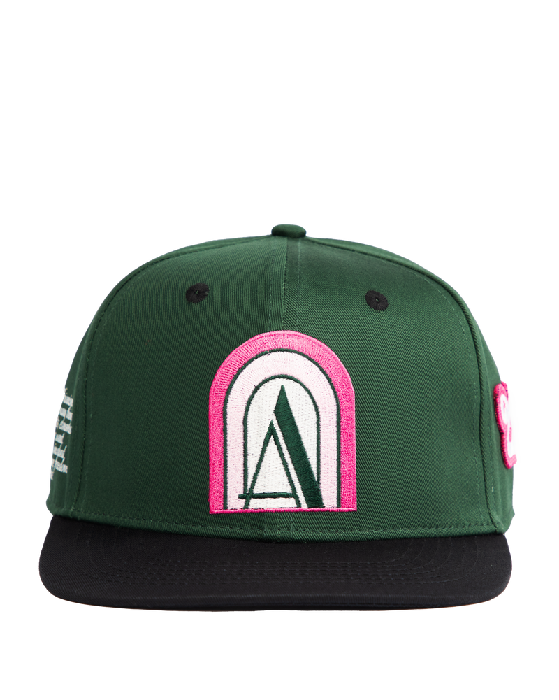 Ashluxe Paradise A Snapback Forest Green