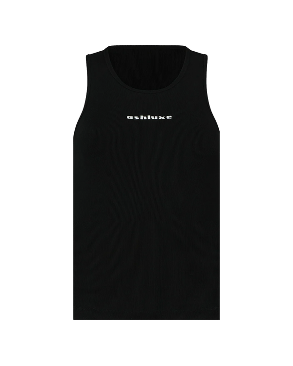 Ash Logo Tank Top - Black