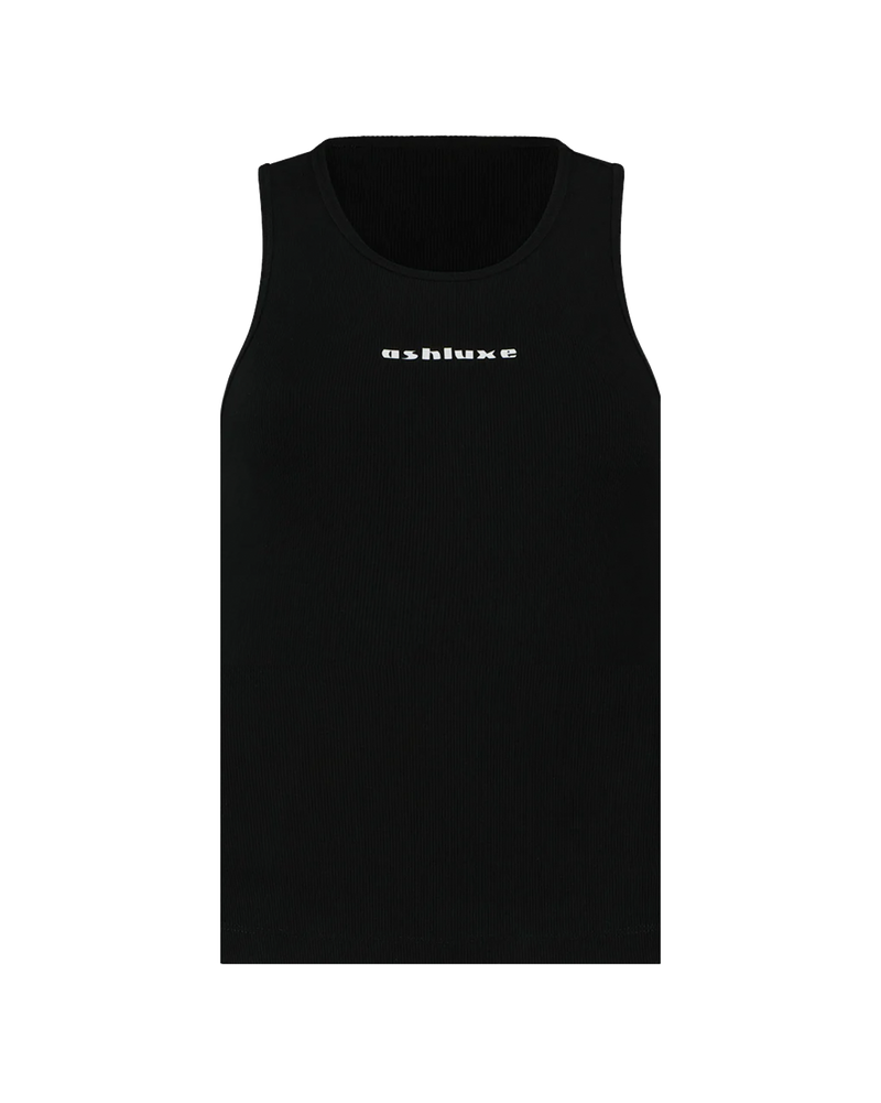 Ash Logo Tank Top - Black