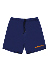 Ashuxe Classic Satin Logo Swimshort Navy