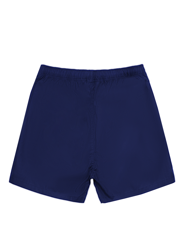 Ashuxe Classic Satin Logo Swimshort Navy