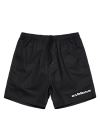 Ashuxe Classic Satin Logo Swimshort Black