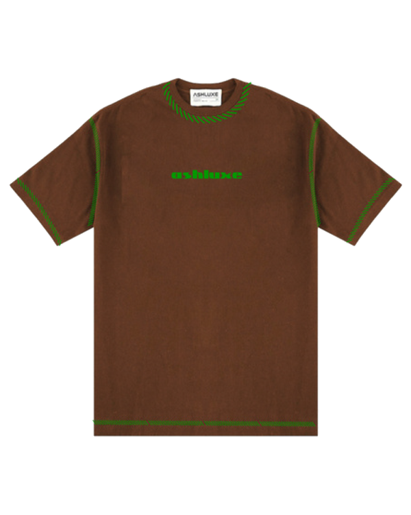 Ashluxe Threaded T-shirt - Brown