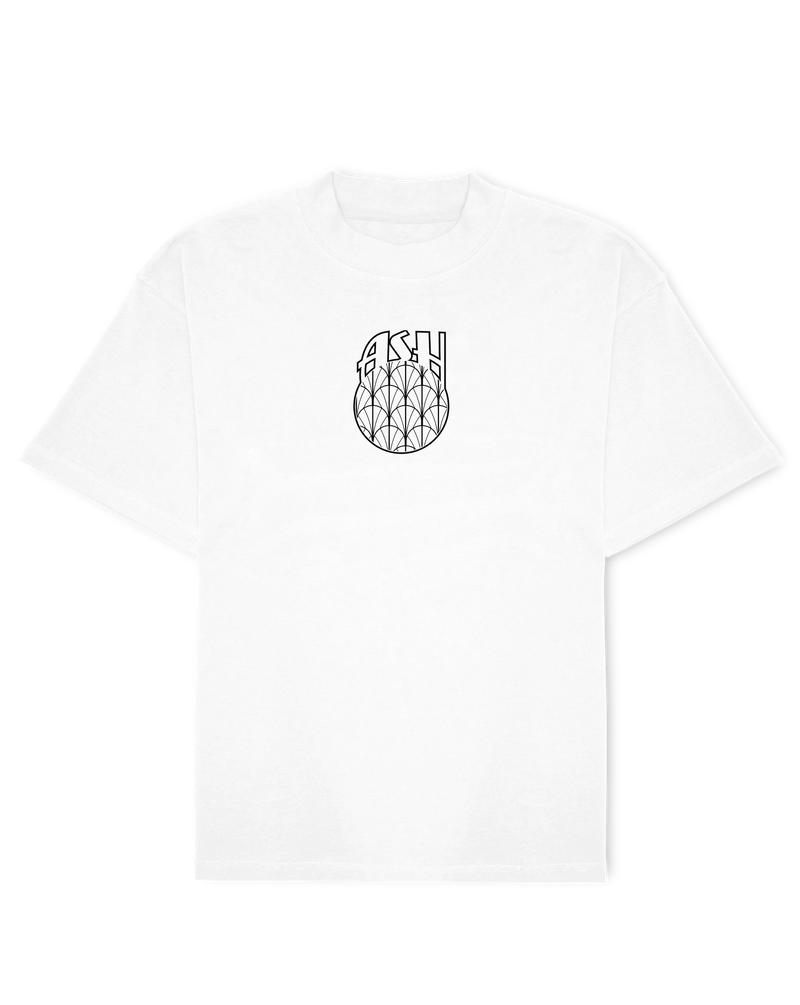 Ashluxe Stitched Emblem T-Shirt White