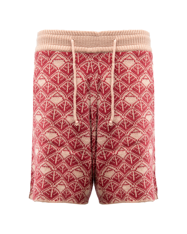 Ashluxe  Monogram Knitted Short Pink