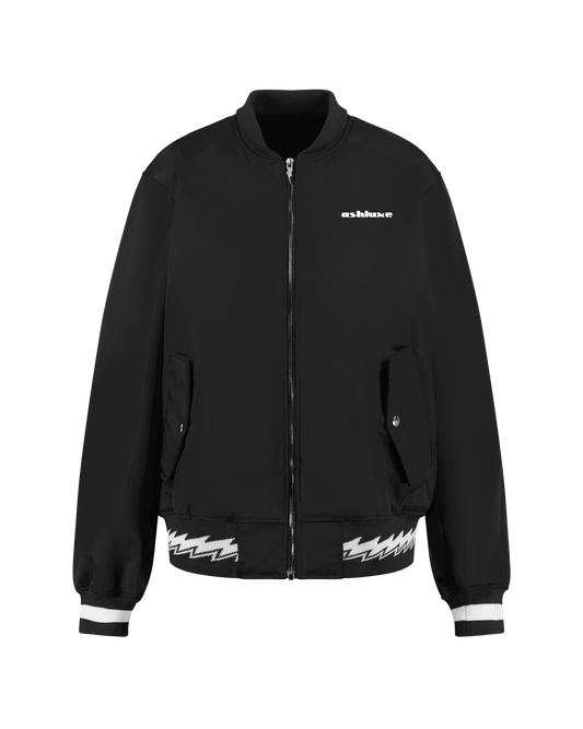 ASHLUXE Bomber Jacket - Black