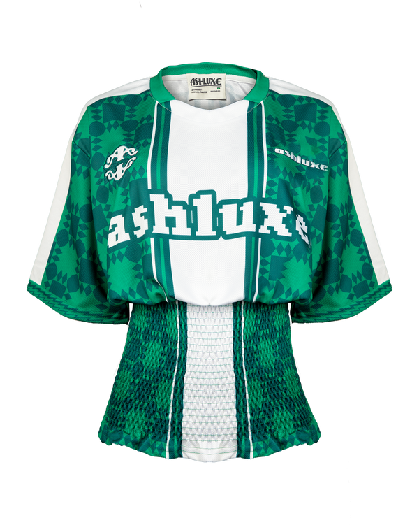 Ashluxe Pixel Ruched Female Jersey Green