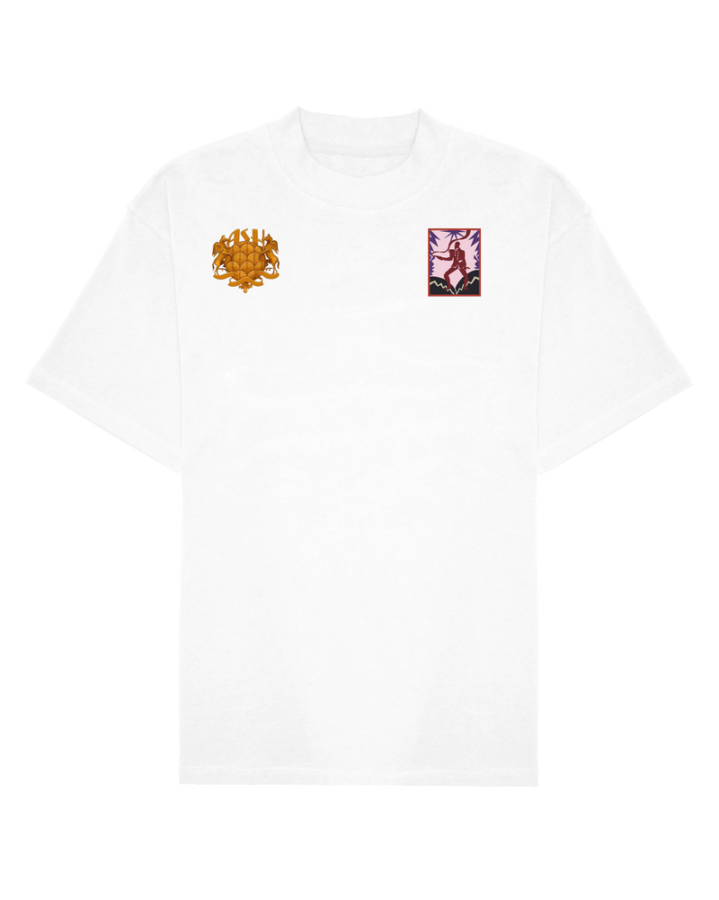 Ashluxe Kalakuta Inspired Badge T-shirt White