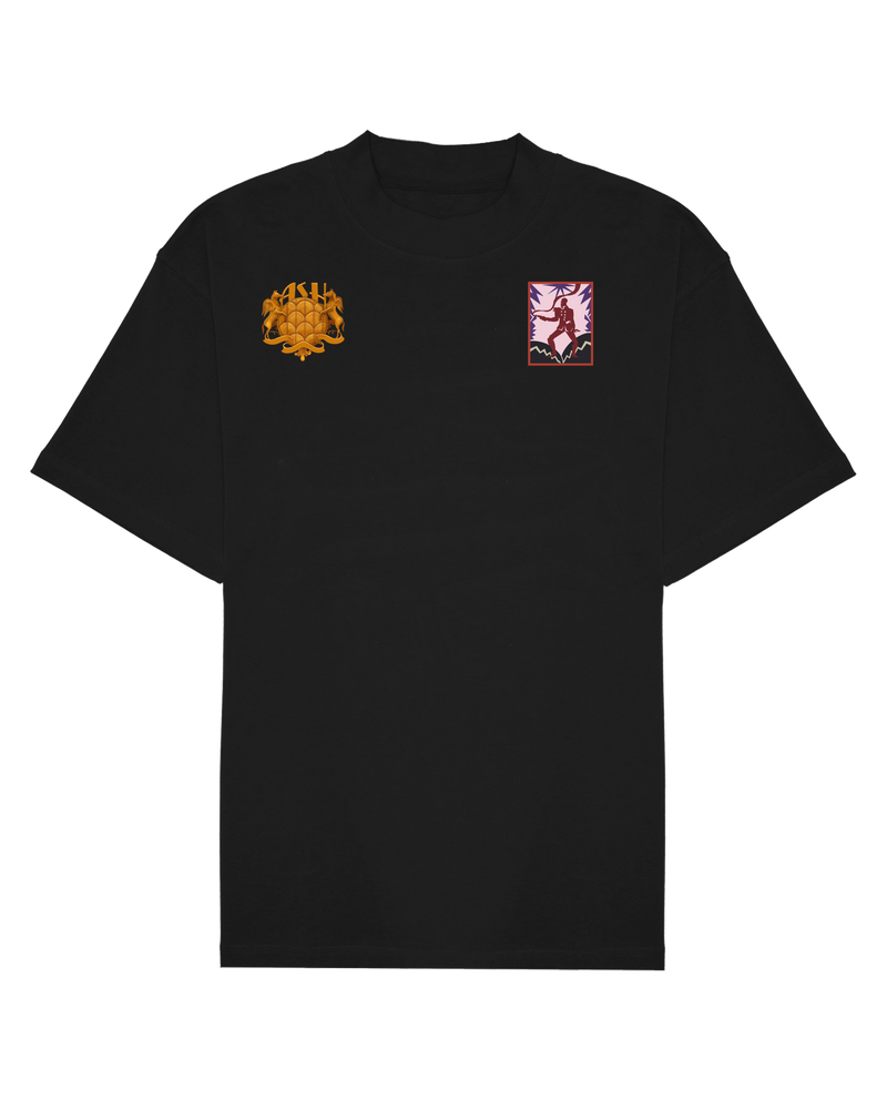 Ashluxe Kalakuta Inspired Badge T-shirt Black