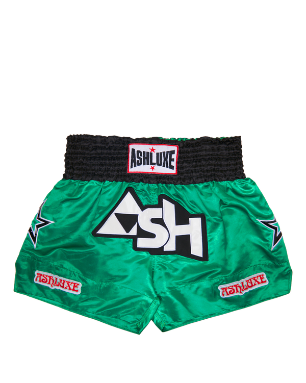 Ashluxe Boxing Trunk Green White