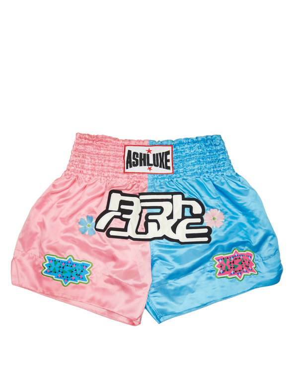 Ashluxe Boxing Trunk Pink Blue