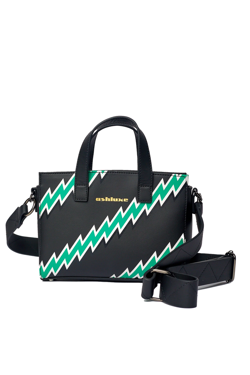 Ashluxe Zig Zag -S- Handbag Green