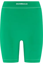 Ashluxury Female Active Biker Shorts - Green