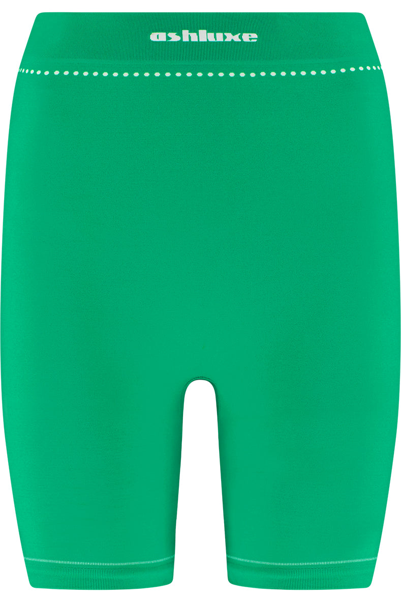 Ashluxury Female Active Biker Shorts - Green