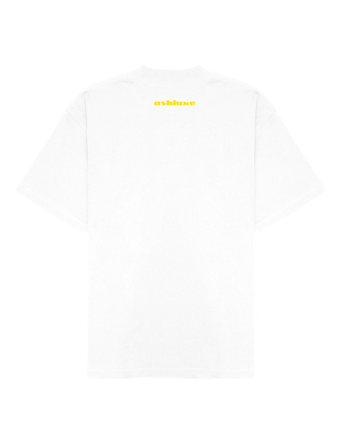 ASHLUXE Logo Blank High neck T-shirt White